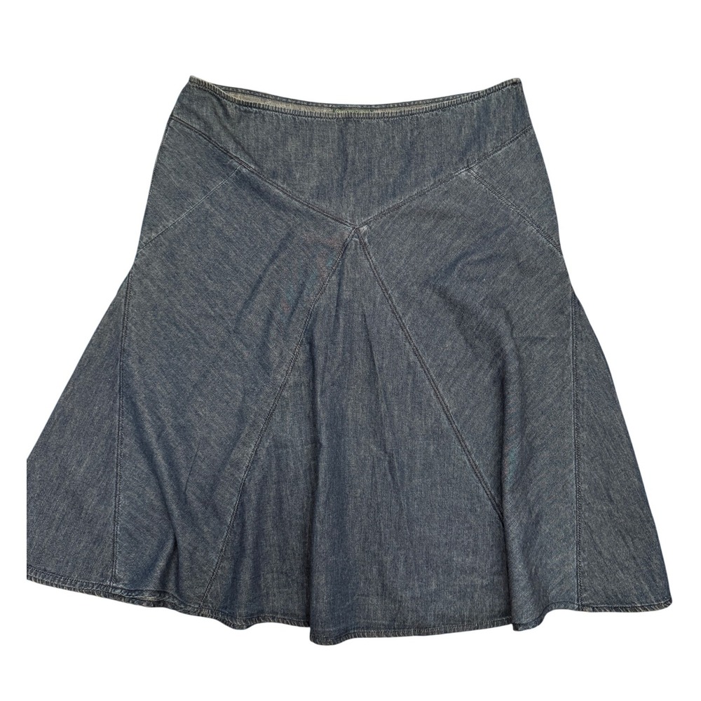 Vintage Y2K Lauren Jeans Company Denim Skirt Women's Sz‎ 10 A-Line Flare Western